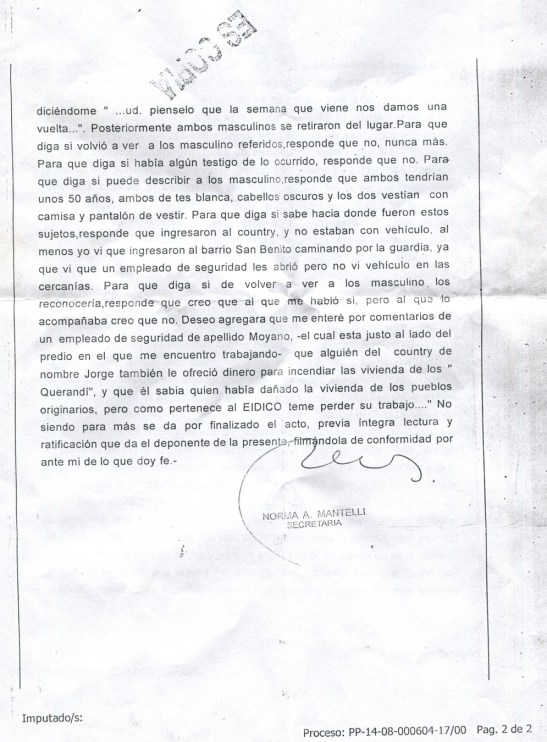 2017 - 04 Abril - 05 - Denuncia en la Fiscalia de Benavidez 02x